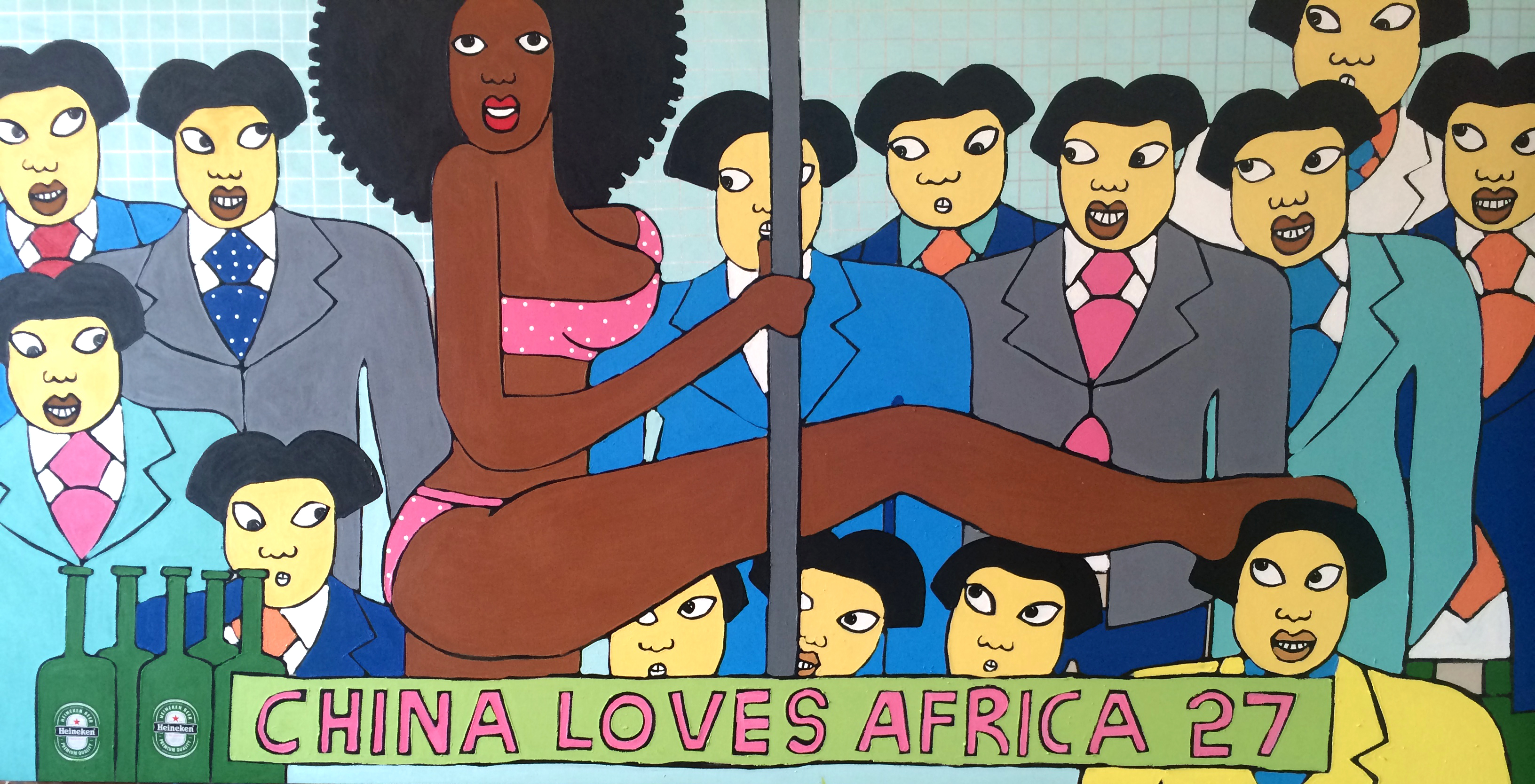 Michael Soi's China Loves Africa #27